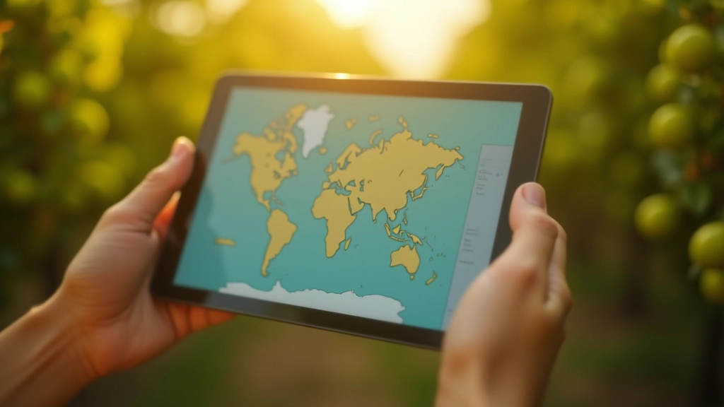 Tablet ekranında hastalık tahmin uyarısı ve risk haritası gösteriliyor, bahçe sensörü verileriyle